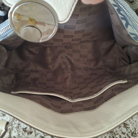 Michael Kors monogram‎ canvas leather large tote bag - Picture 11 of 16